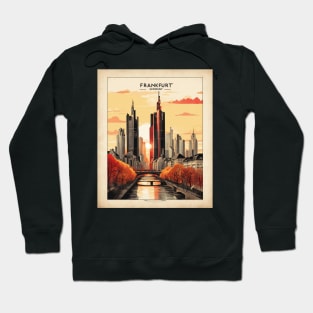 Frankfurt Germany Tourism Vintage Retro Hoodie